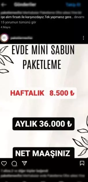 Dolandırıcılar bu kez ev hanımlarını hedef aldı! 'Eve iş verilir' diyerek dolandırdılar!