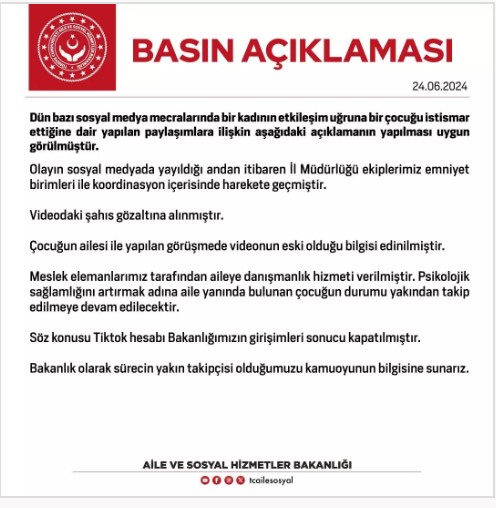 TikTok kullanıcısına gözaltı! Görüntülere tepki çığ gibi büyüdü, Bakanlık harekete geçti!