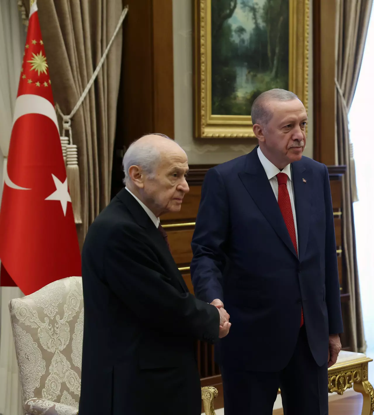 Cumhur ittifakı Beştepe'de! Cumhurbaşkanı Erdoğan ile MHP Lideri Devlet Bahçeli bir araya geldi
