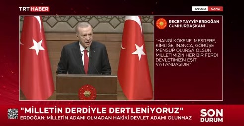 Son dakika! Cumhurbaşkanı Erdoğan, 109. dönem kaymakamlık kursu, kura töreninde konuşuyor