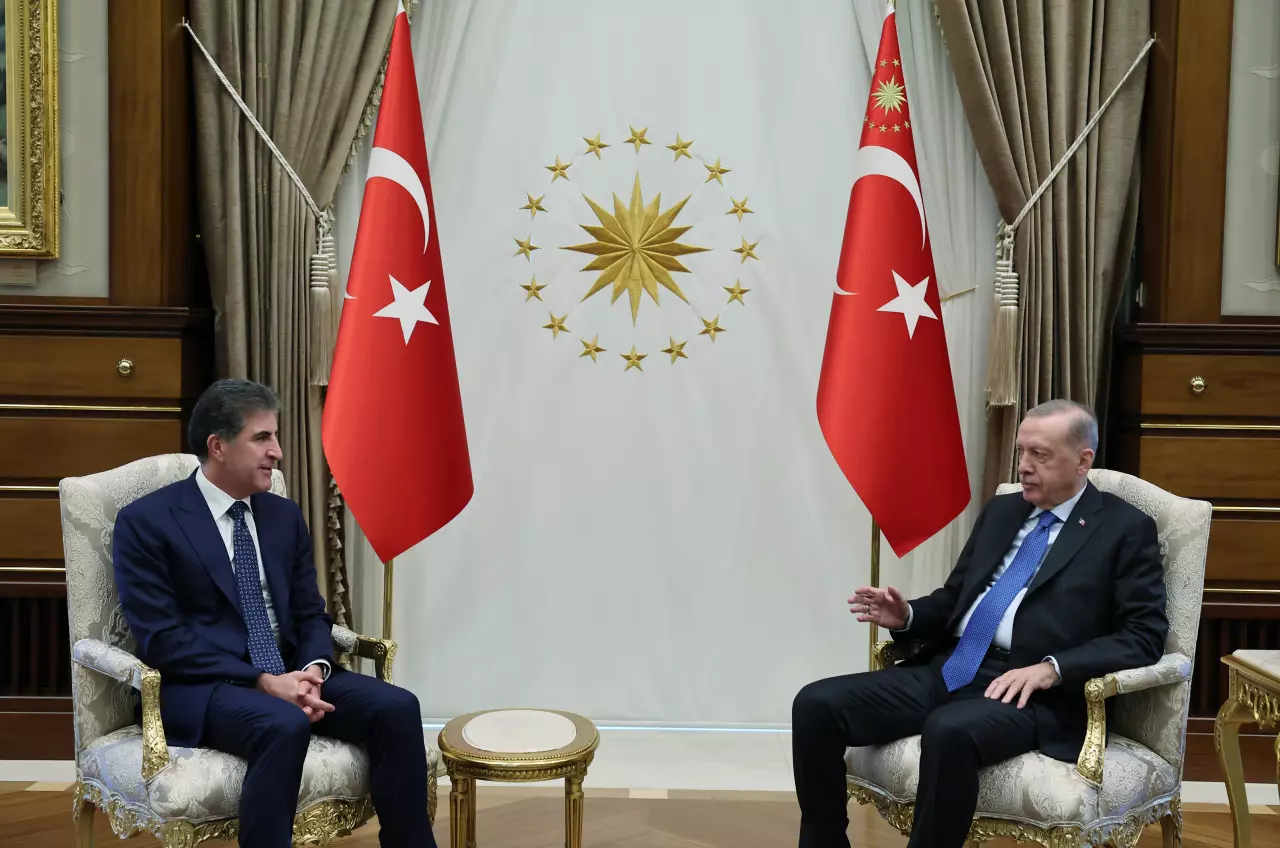 Beştepe'de çok önemli görüşme: Cumhurbaşkanı Erdoğan, Barzani'yi kabul etti