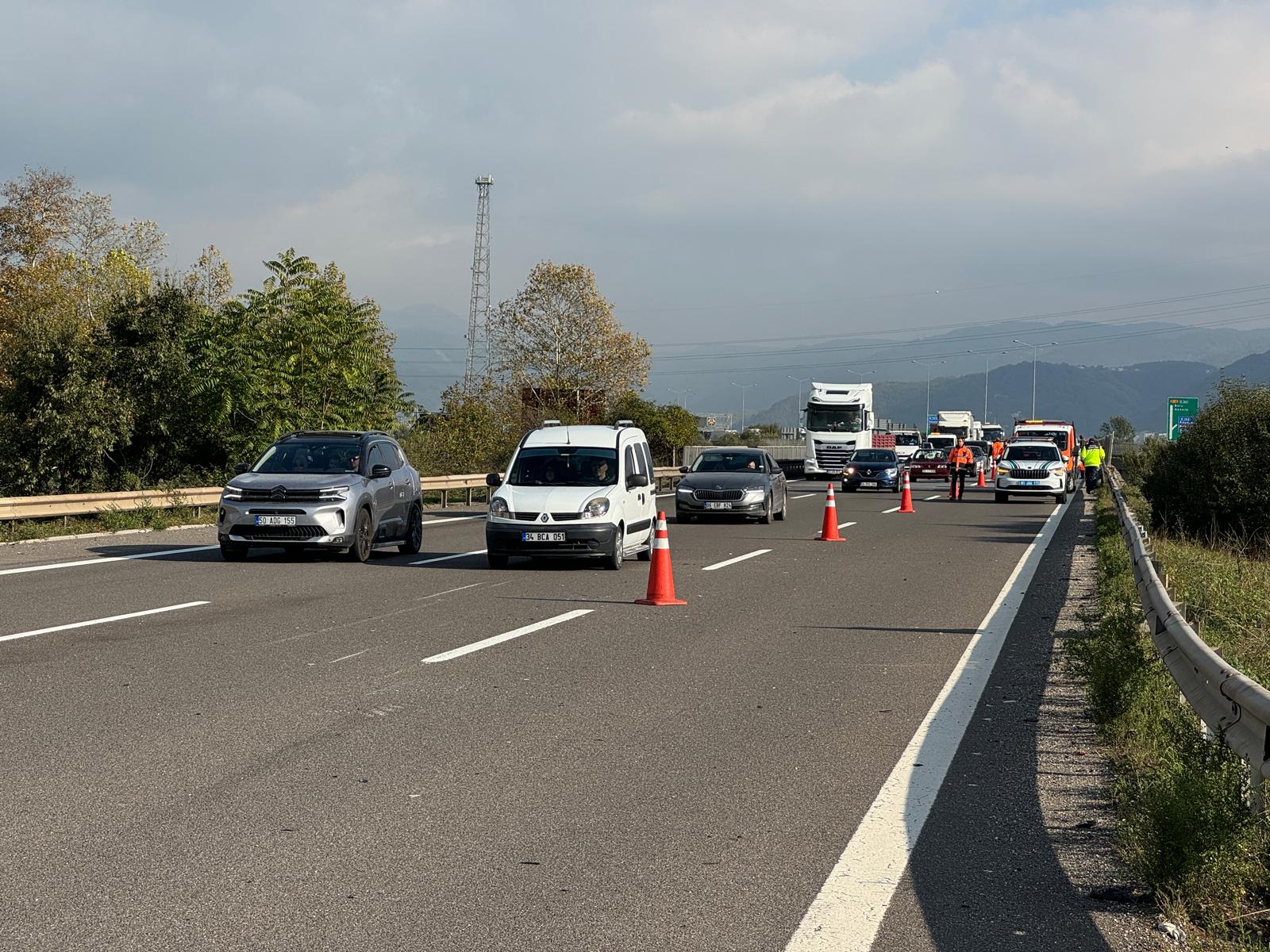 Anadolu Otoyolu'nda zincirleme kaza meydana geldi!