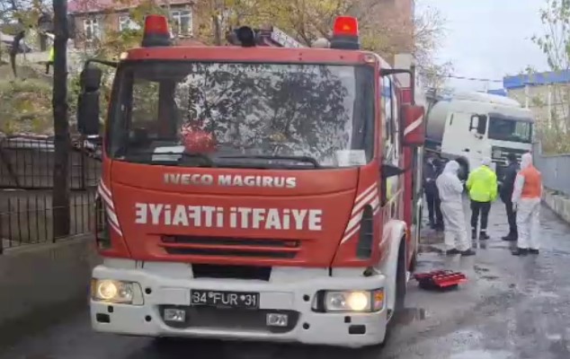 İstanbul Pendik'te kimyasal madde alarmı! Kaza yapan tankerden sızan sıvı tehlike saçtı!