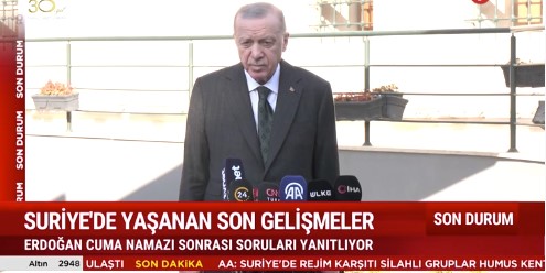 Cumhurbaşkanı Erdoğan'dan cuma namazı çıkışı, Suriye - Esad açıklaması! 