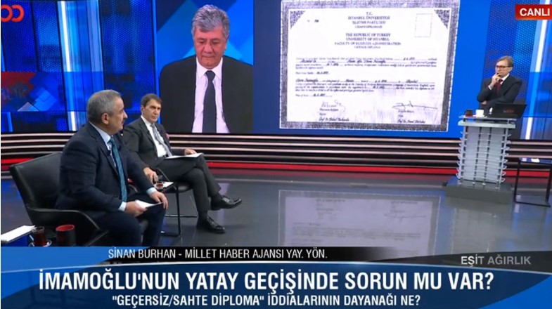 Canlı yayında paylaşıldı: YÖK'ün İmamoğlu'nun diplomasıyla ilgili raporu ortaya çıktı!