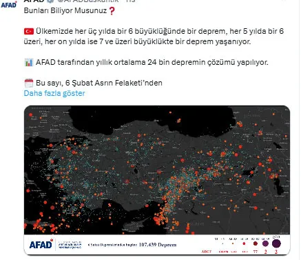 AFAD'dan ürküten tablo! Asrın felaketinden sonra korkunç tablo, 110 bin deprem oldu!