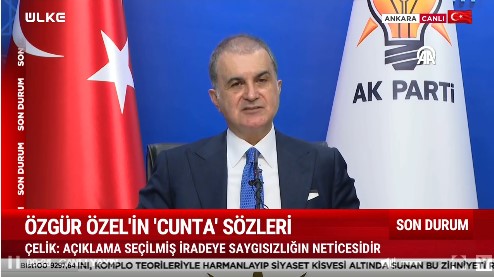 AK Parti Sözcüsü Çelik'ten Özel'e gönderme: Cuntacı görmek istiyorsanız, geçmişinize bakacaksınız!