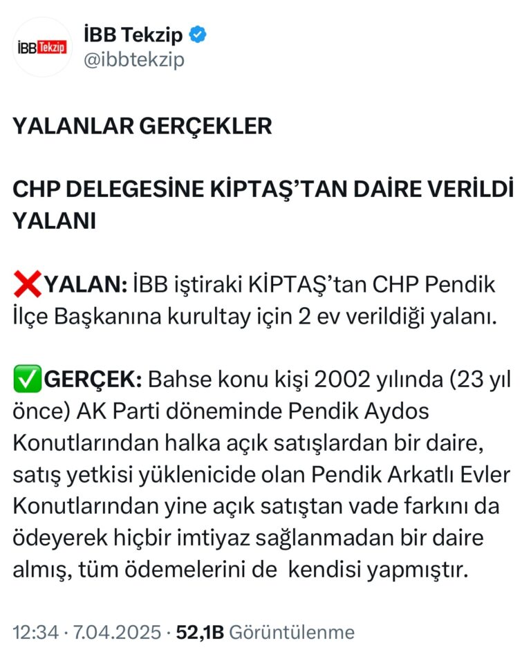 CHP'de ''Daire karşılığı oy'' iddiaları Pendik'te yankılandı : “Niyazi Güneri’ye KİPTAŞ’tan 2 Daire” İddiasına cevap!
