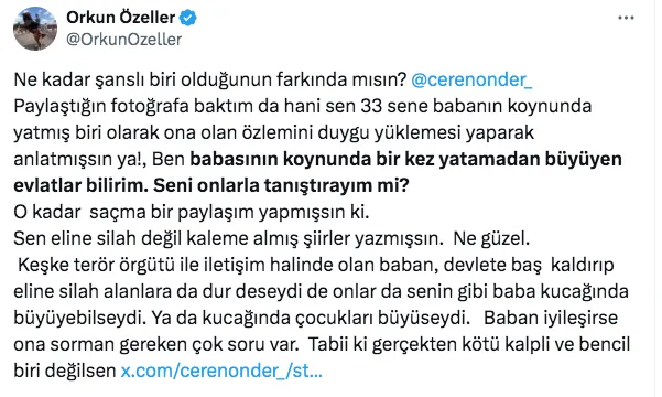 Sırrı Süreyya Önder'in kızına sosyal medyadan büyük tepki: Ceren Kandemir'in ahmak dediği kişi emekli albay çıkınca...