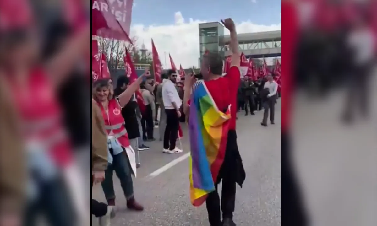 LGBT paçavrasıyla Gezi provokasyonu yaptı: O gazeteciye büyük tepki!