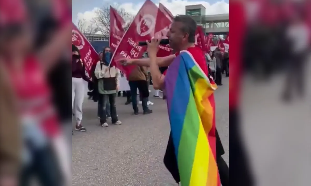 LGBT paçavrasıyla Gezi provokasyonu yaptı: O gazeteciye büyük tepki!