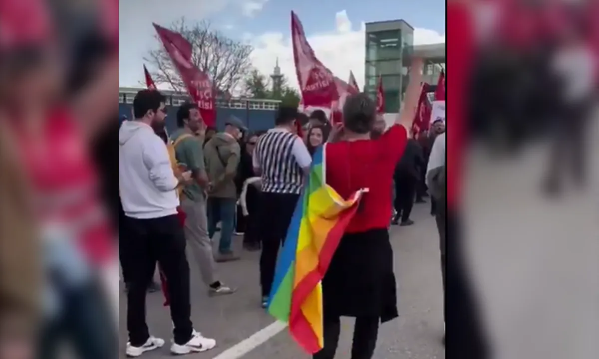 LGBT paçavrasıyla Gezi provokasyonu yaptı: O gazeteciye büyük tepki!