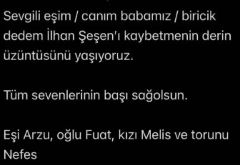 Son dakika: Usta sanatçı İlhan Şeşen hayatını kaybetti!