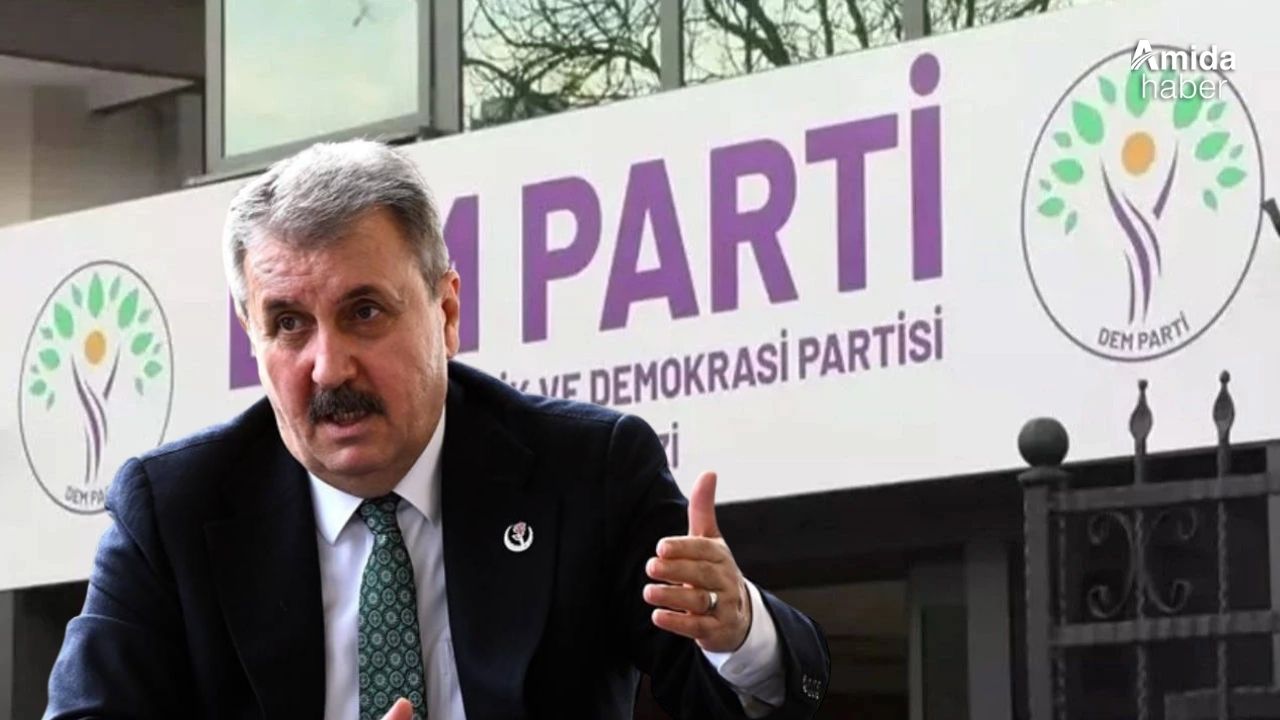 DEM ve BBP birbirine girdi: Mustafa Destici 'DEM kendini feshetsin' dedi kavga başladı!