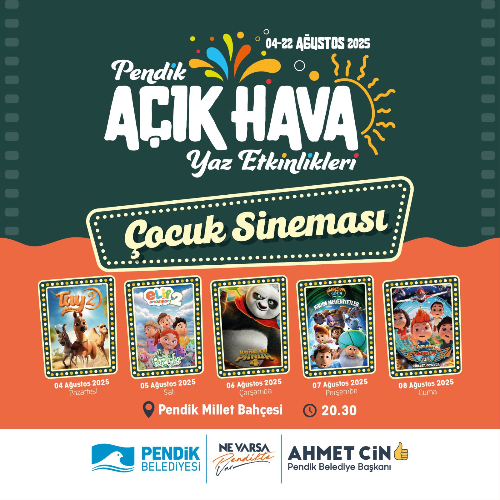 Pendik'te Açık Hava Yaz Etkinlikleri Ağustos Ayı Boyunca Sürecek