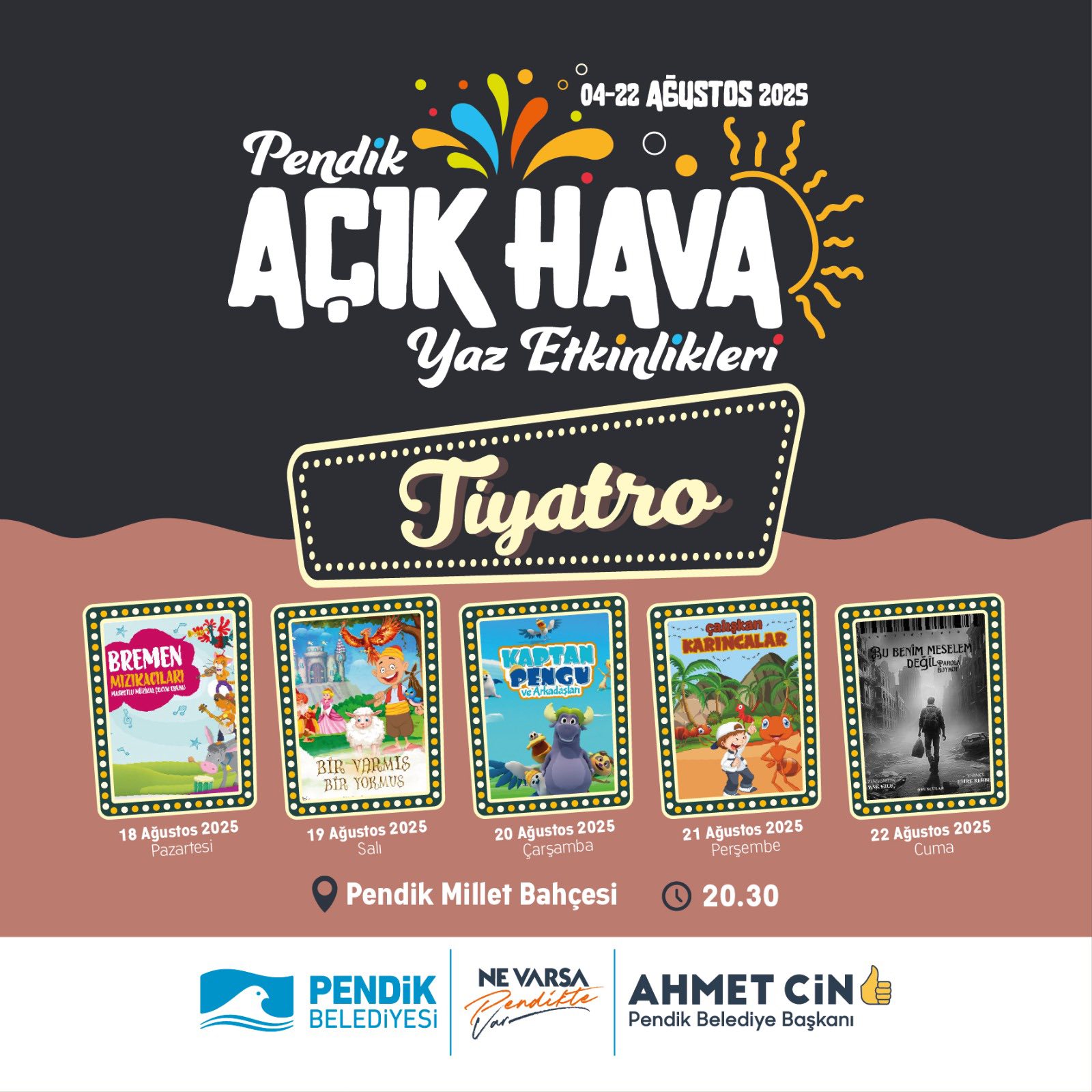 Pendik'te Açık Hava Yaz Etkinlikleri Ağustos Ayı Boyunca Sürecek