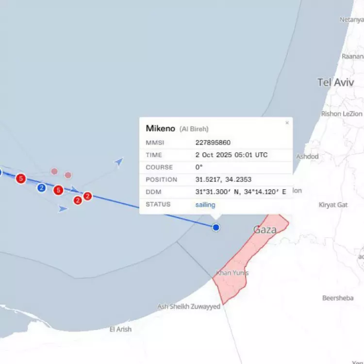 Dünya tarihi bir direnişe şahitlik ediyor: Mikeno gemisi Gazze kara sularında!