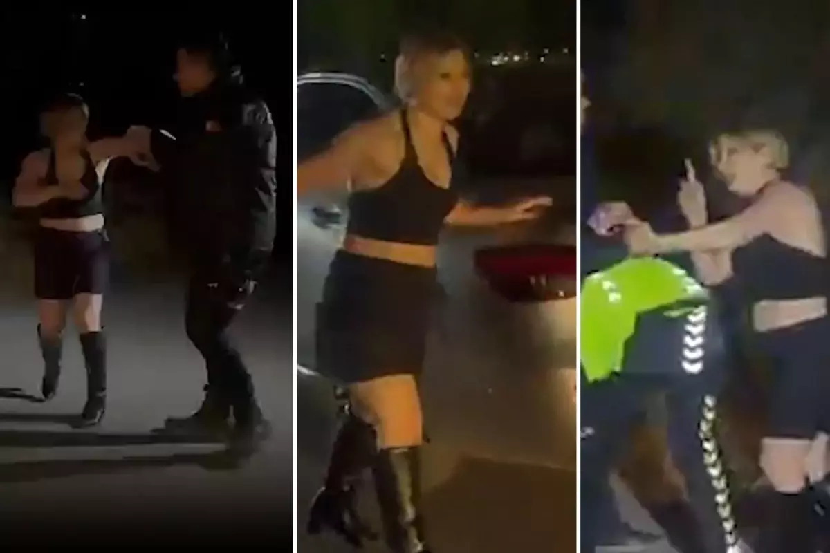 Polise hem saldırdı hem dehdit etti! Sarhoş kadından skandal sözler: Sıkacağım size, benim babam savcı