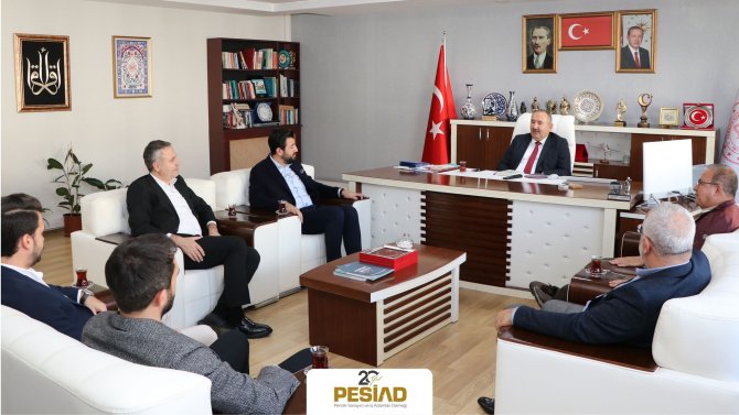 PESİAD İlçe Milli Eğitim Müdürü Ertan Saygın'ı Ziyaret Etti
