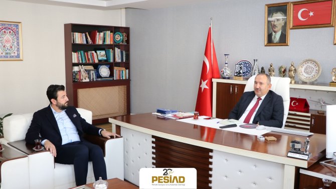 PESİAD İlçe Milli Eğitim Müdürü Ertan Saygın'ı Ziyaret Etti