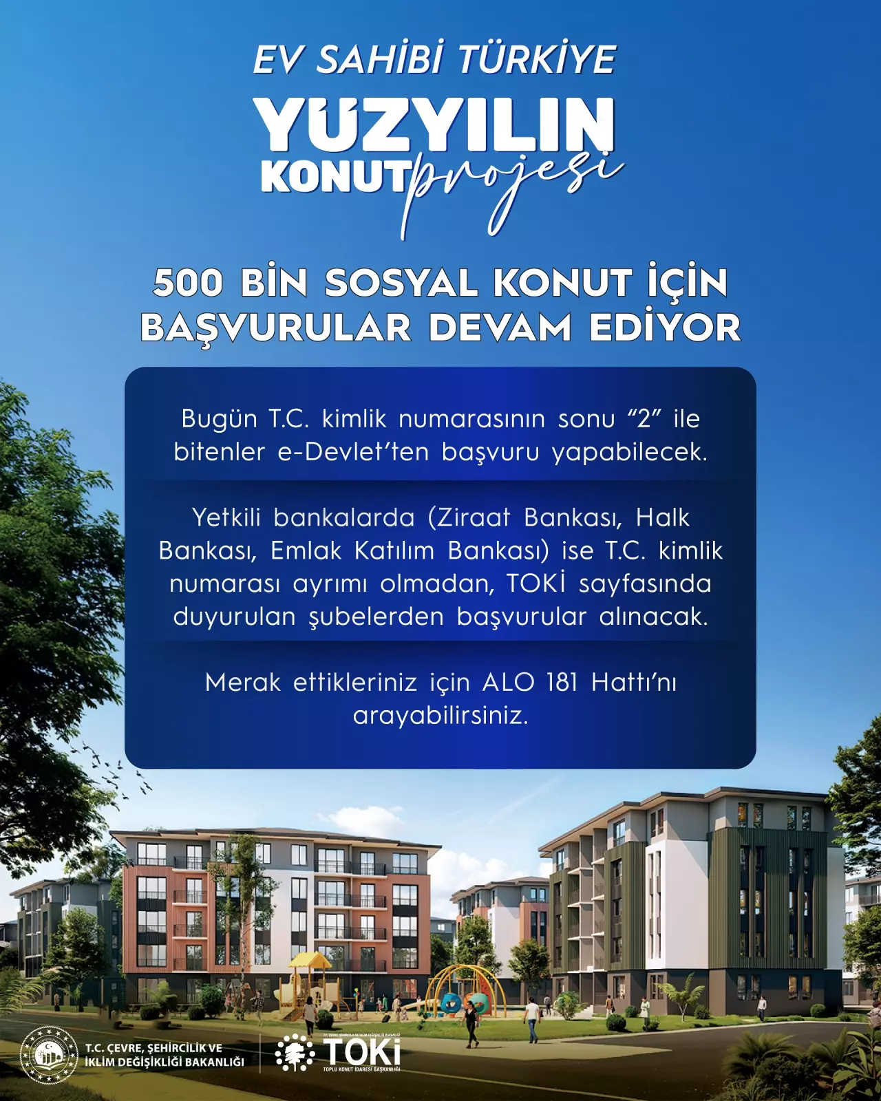 Bakan Kurum açıkladı: Yüzyılın Konut Projesi'ne ilk günden rekor başvuru!