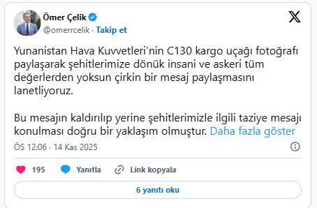 Yunanistan'ın küstah paylaşımına AK Parti'den büyük tepki!