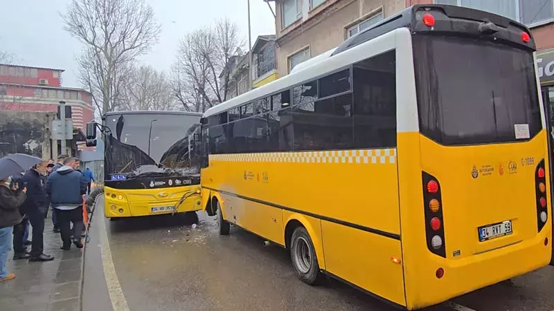 Beykoz’da feci kaza: 2 İETT otobüsü kafa kafaya çarpıştı!