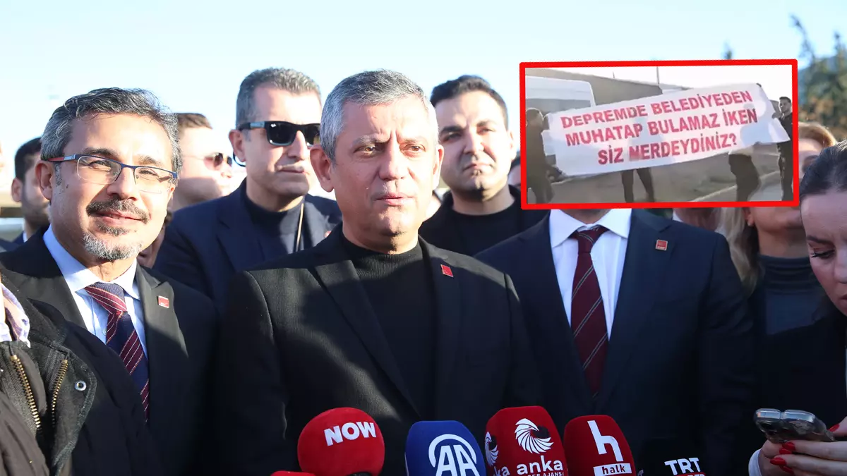 Özgür Özel'e Hatay'da soğuk duş! Neye uğradığını şaşırdı: Depremzede vatandaşlar sloganlar atıp, yuhalandı!