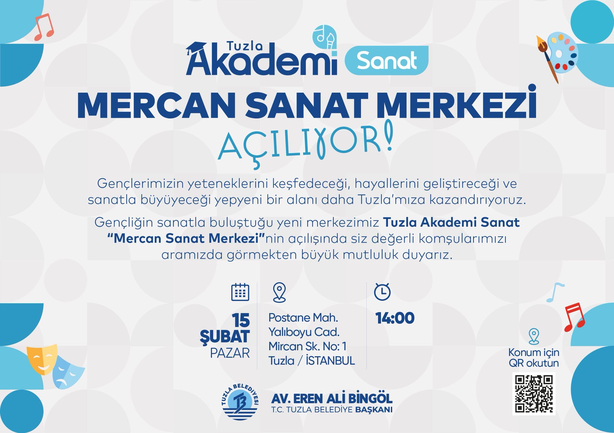 Tuzla’da Mercan Sanat Merkezi Açılıyor 