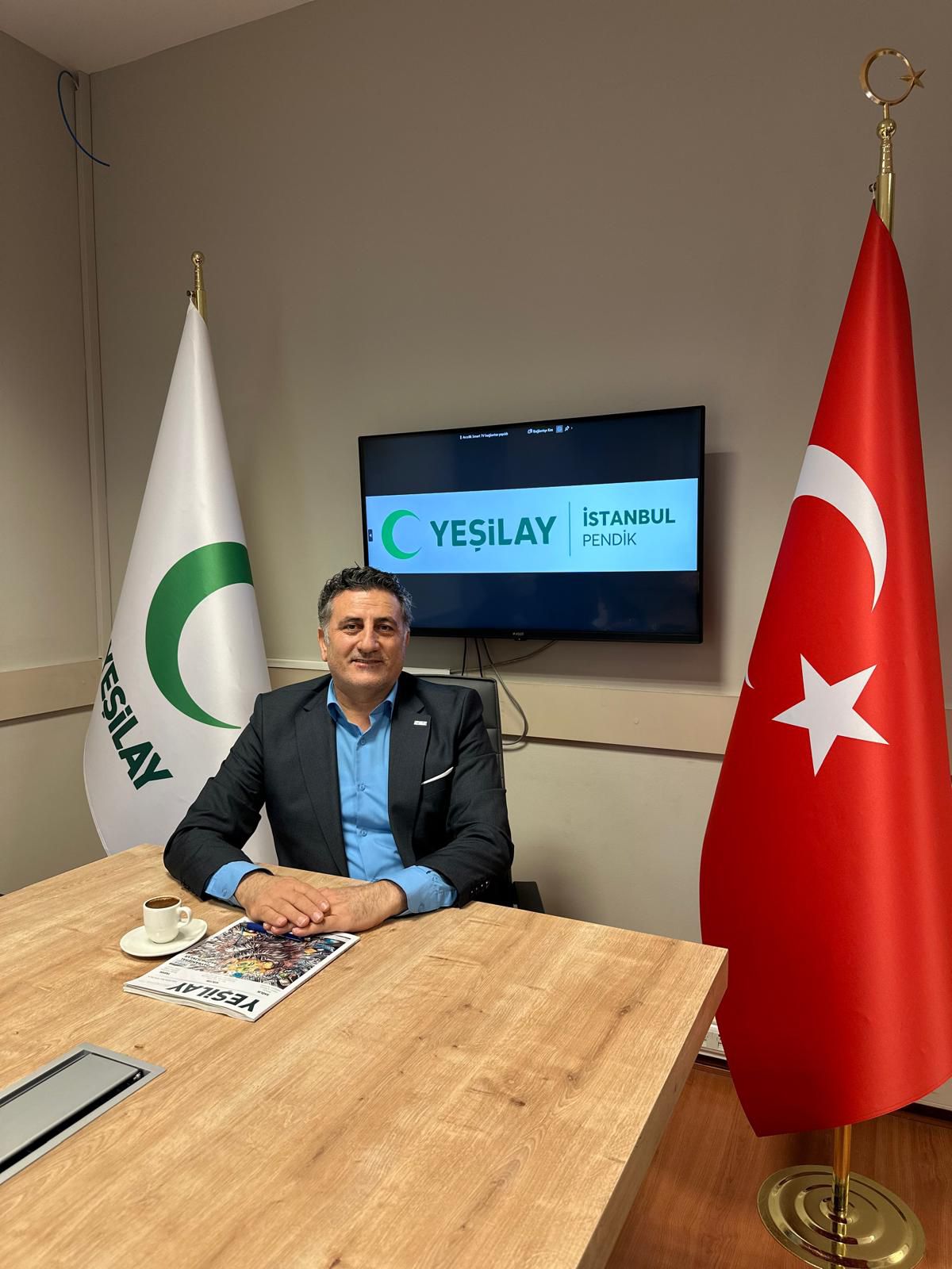 Pendik Yeşilay şube başkanı Mehmet Aydoğmuş göreve başladı