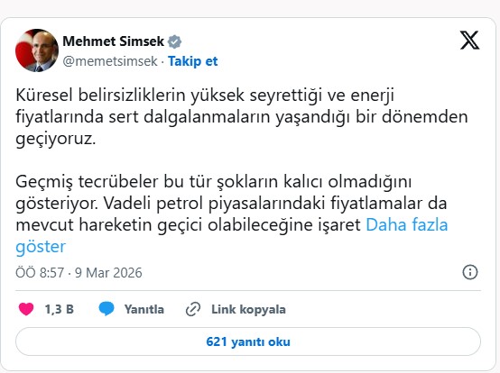 Savaş petrol piyasasını kavurdu! Bakan Şimşek'ten ekonomi açıklaması: Bu tür şoklar kalıcı değil