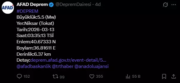 Tokat sallanmaya devam ediyor: Okullar tatil edildi!