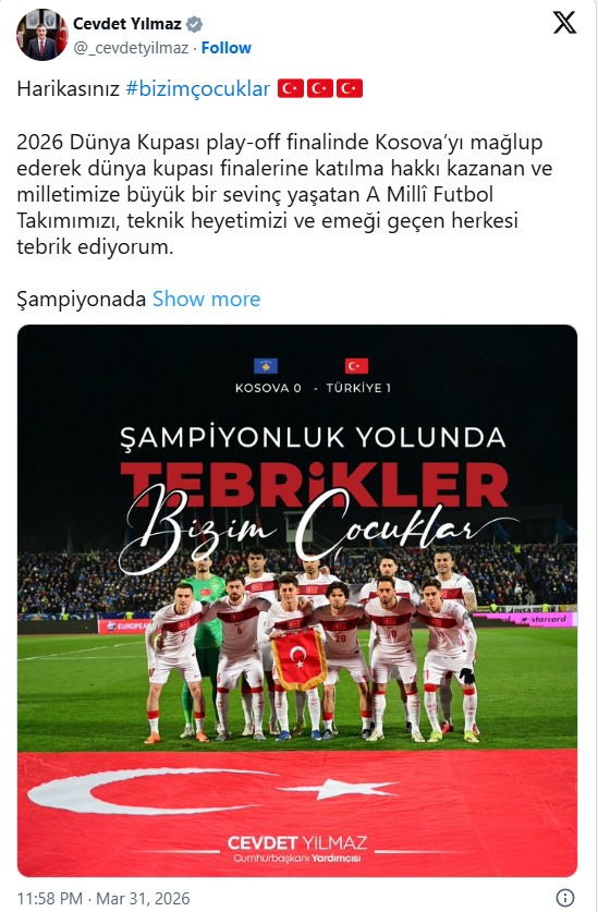 Türkiye Dünya Kupası anahtarını kaptı! Başkan Erdoğan ve Siyasilerden "Bizim Çocuklar"a tebrik yağmuru!