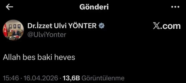 MHP Genel Başkan Yardımcılığı görevinden istifa etmişti: İzzet Ulvi Yönter, X hesabını kapattı, son mesajı dikkat çekti!