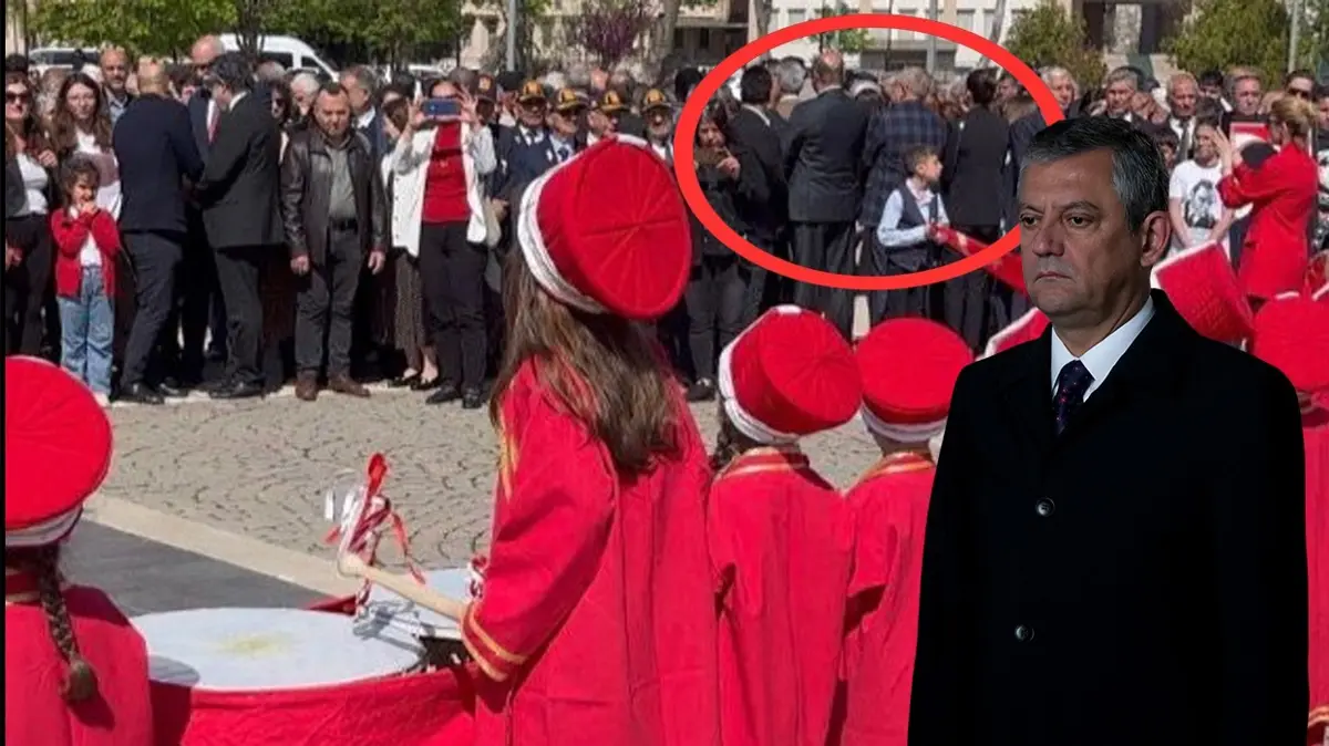 CHP'de skandallar bitmiyor! 23 Nisan töreninde çocukların mehter gösterisine sırt döndüler, Özel'in açıklaması ise 'pes' deditti!