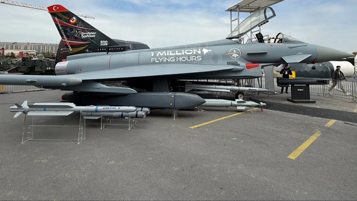 Türkiye'nin savaş uçağı, Eurofighter Typhoon ilk kez SAHA 2026’da