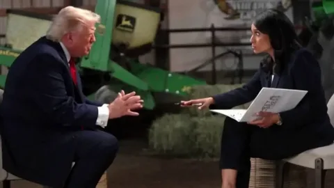 ABD Başkanı Donald Trump'tan sunucuya olay hareket: Ya sahtekarsınız ya da aptalsınız!