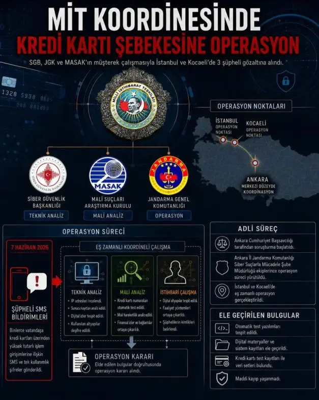MİT dolandırıcılığa fırsat vermiyor: İki ile yapılan operasyonla kredi kartı şebekesi çökertildi