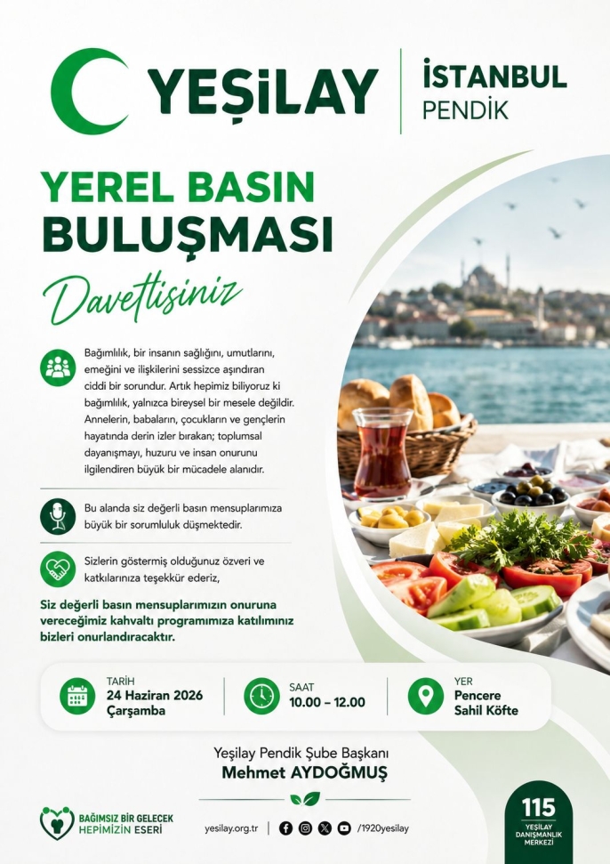 Yeşilay Pendik Basınla Buluştu: Gençler İçin Yeni Projeler Yolda...