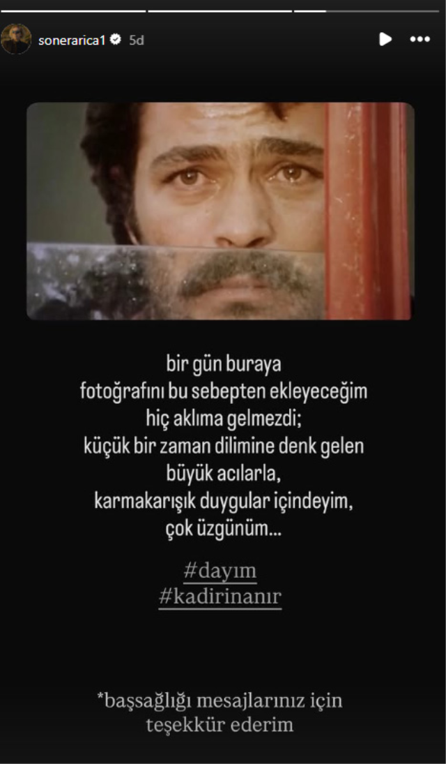Soner Arıca çifte acı yaşadı! Annesinden sonra dayısı Kadir İnanır'ı da kaybetti!