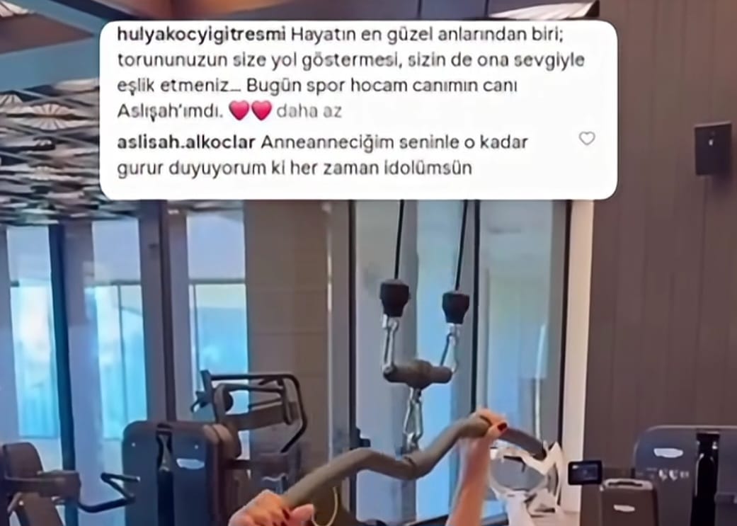 Hülya Koçyiğit'i hiç böyle görmediniz: Spor Hocası torunu oldu! Duygusal paylaşım beğeni topladı