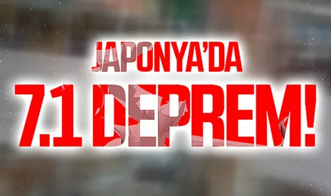 Japonya 7,1 büyüklüğünde depremle sallandı: Tsunami için alarm verildi!
