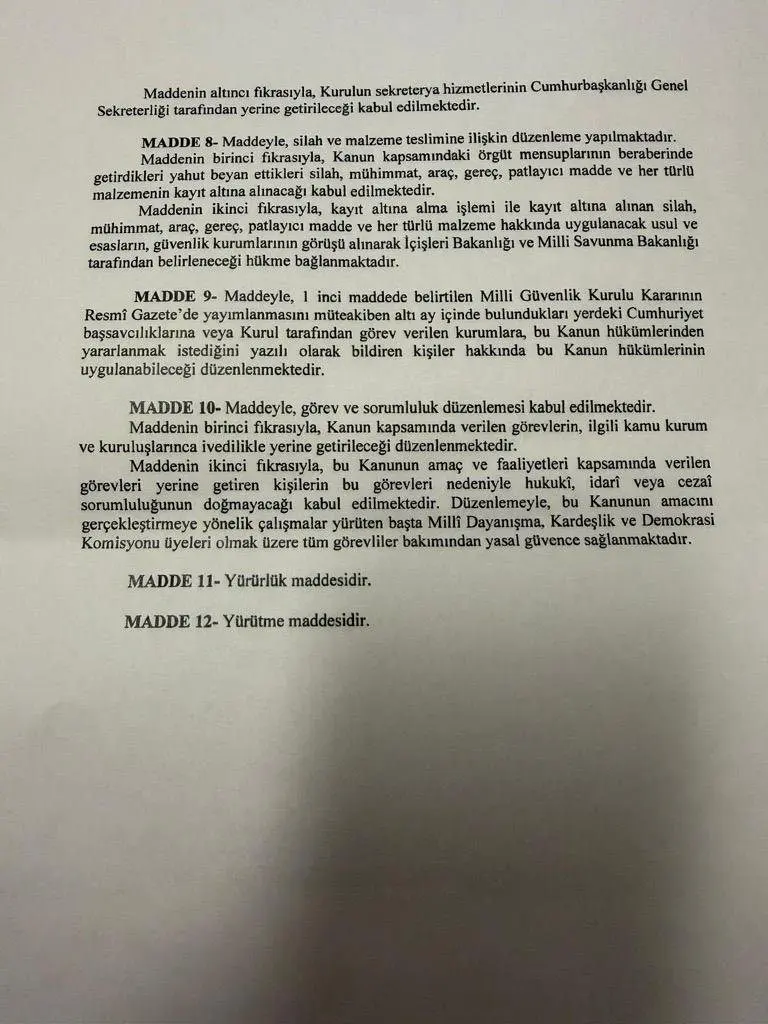 Terörsüz Türkiye yasası Meclis'ten geçti: Peki 12 maddenin içinde neler var, Yasa kimleri kapsamıyor?