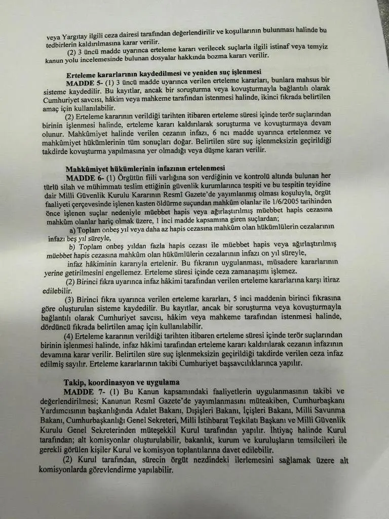 Terörsüz Türkiye yasası Meclis'ten geçti: Peki 12 maddenin içinde neler var, Yasa kimleri kapsamıyor?