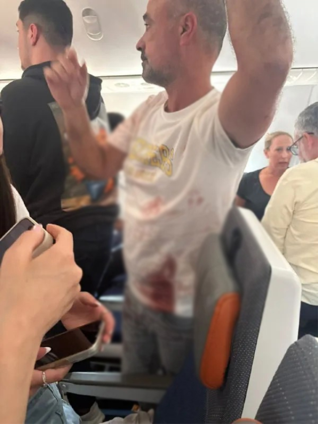 Havada vahşet anları: İsrail'e giden uçakta infial yaratacak görüntü ortaya çıktı!