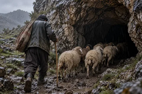 Yağmura yakalanan çoban girdiği mağaradan milyoner olup çıktı!