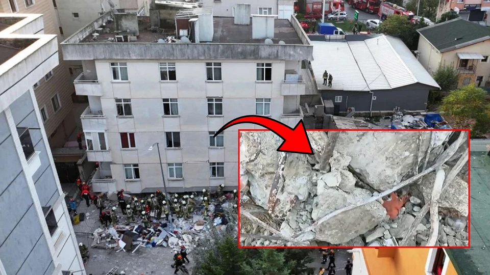 Maltepe’deki çöken binada korkunç detay: 5 kişiye mezar olan betondan deniz kabuğu çıktı!