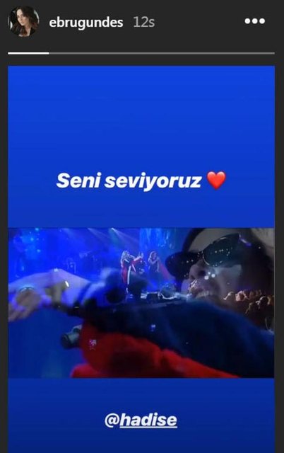 Hadiseye'de ilk destek Ebru Gündeş'ten geldi