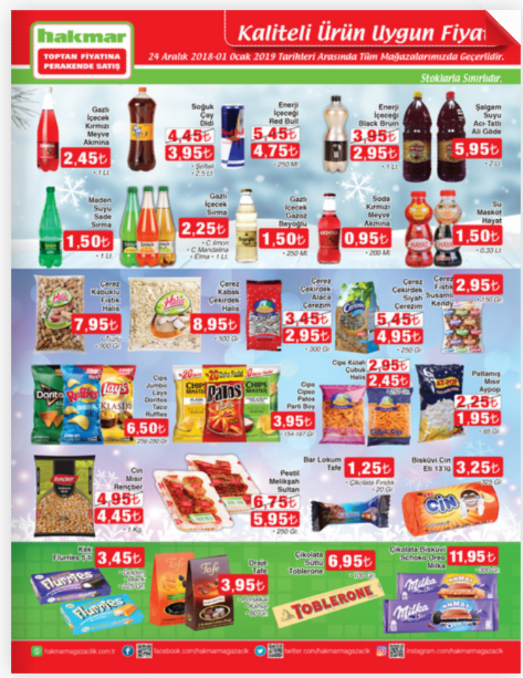 Hakmar 24 Aralık-1 Ocak insert indirimli ürünleri | Hakmar'da bu hafta neler var?