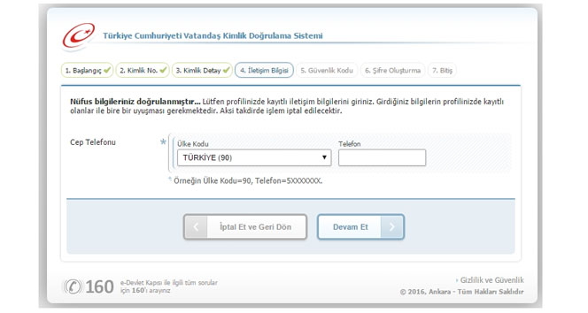 edevlet şifremi unuttum